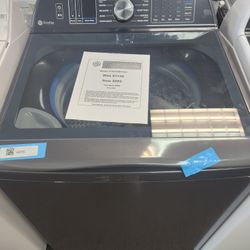 Profile 5.4 cu.ft. High-Efficiency Smart Top Load Washer in Diamond Gray with Quiet Wash Dynamic Balancing Technology