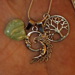 Charms With Heart 2 Moons And Tree Of Life In Perfect Condition 