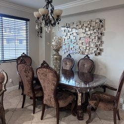 Dining room table with chairs 