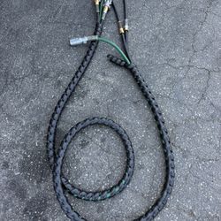 Semi Truck Air Line & Electrical Cable Assembly (Green/Black/Red)