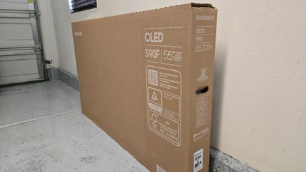 New 55 Inch Oled Samsung S90F Smart TV 4K UHD with 144 Hz refresh rate. Brand new factory sealed.