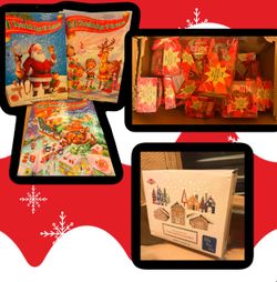 Christmas Holiday Candy Lot Gingerbread House Village kit Candy Canes Advent Calendars