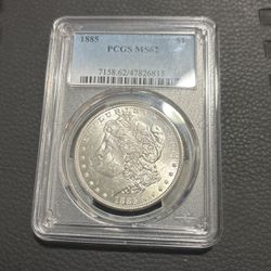 Morgan Silver Coin Ms62 P