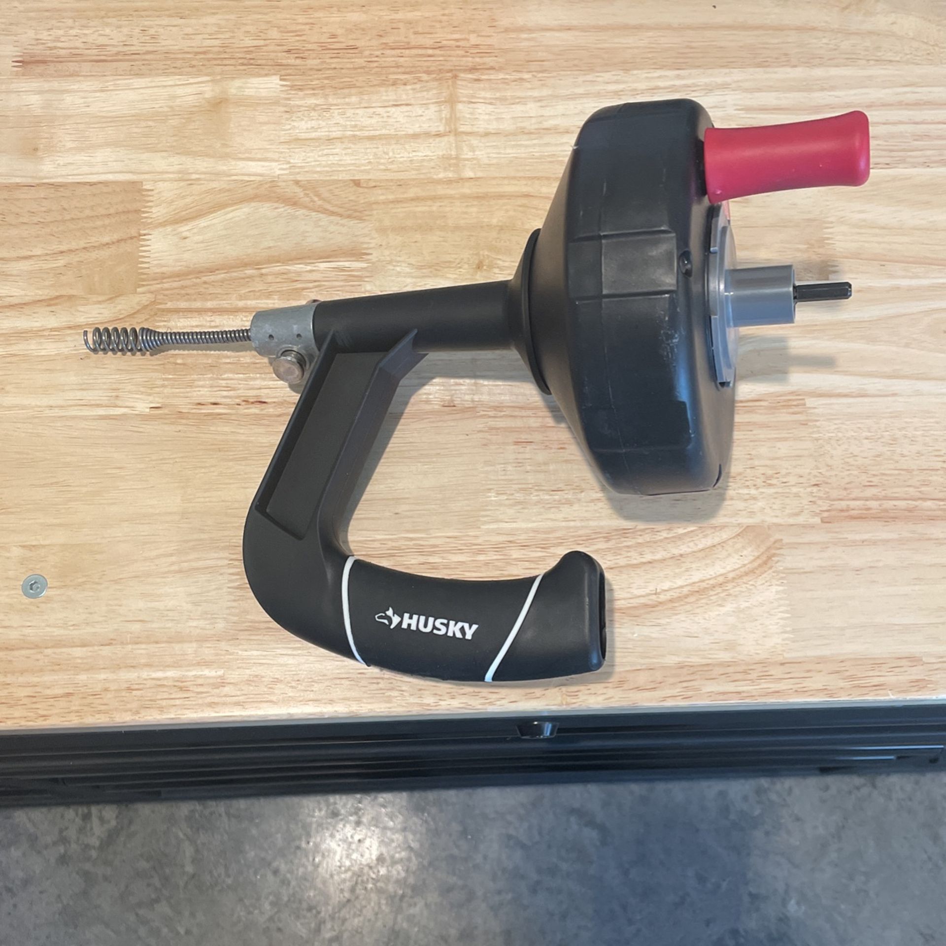 Husky 1/4" x 25 ft. Power Drum Auger For Clearing Kitchen And Bathroom Drains