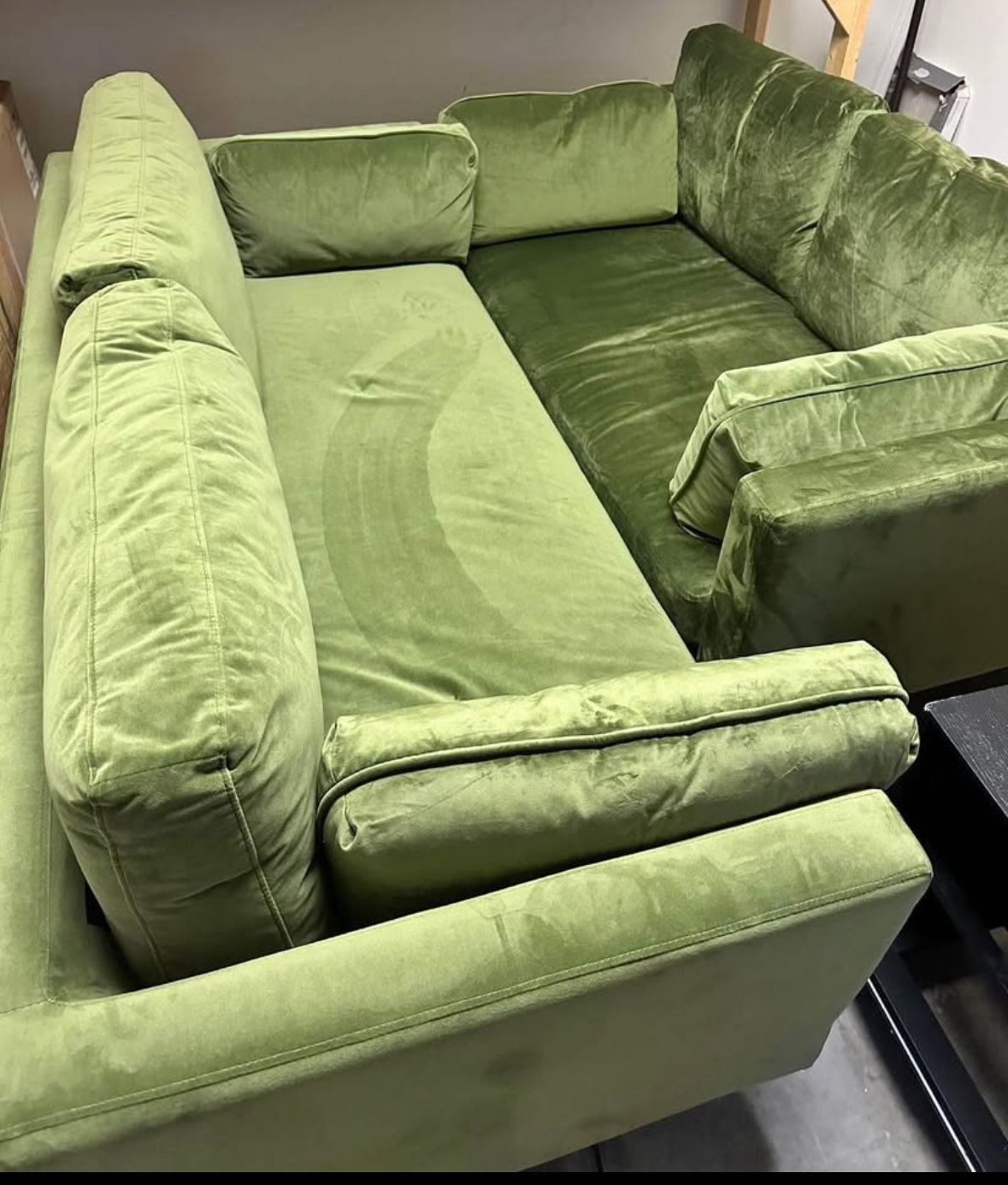 Two Pieces Sofa In Green