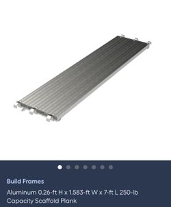 3 Build Frames Aluminum 0.26-ft H x 1.583-ft W × 7-ft L 250-lb Capacity Scaffold Plank