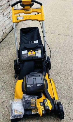 DEWALT 20V MAX 21 in. Brushless Cordless Battery Powered Self Propelled Lawn Mower Kit with (2) 10Ah battery&charger