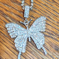 Butterfly 🦋 Rhinestone Necklace 