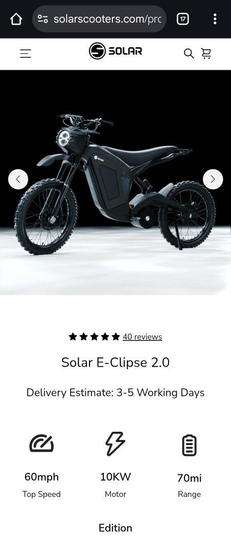 Solar Eclipse Ebike