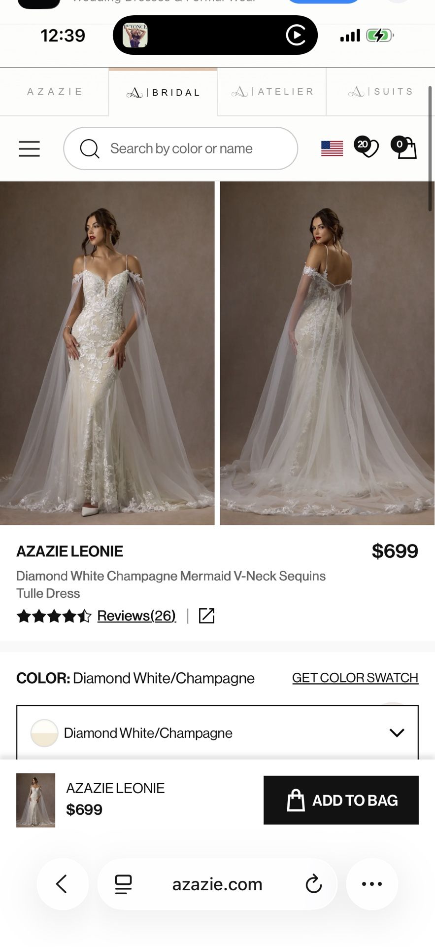 Wedding Dress Size 2