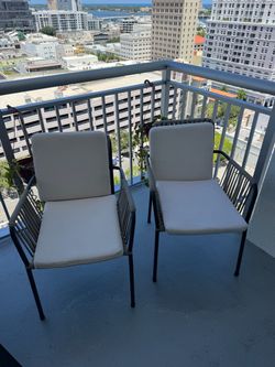 2 outdoor chairs