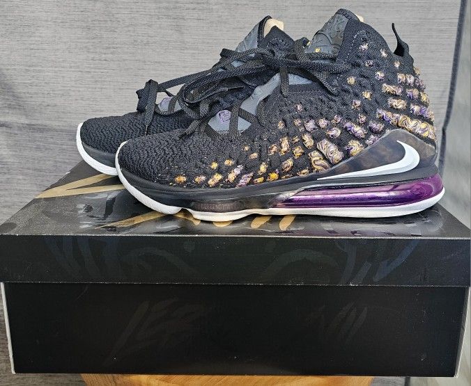 Nike Lebron 17 Black/White Eggplant Amarillo