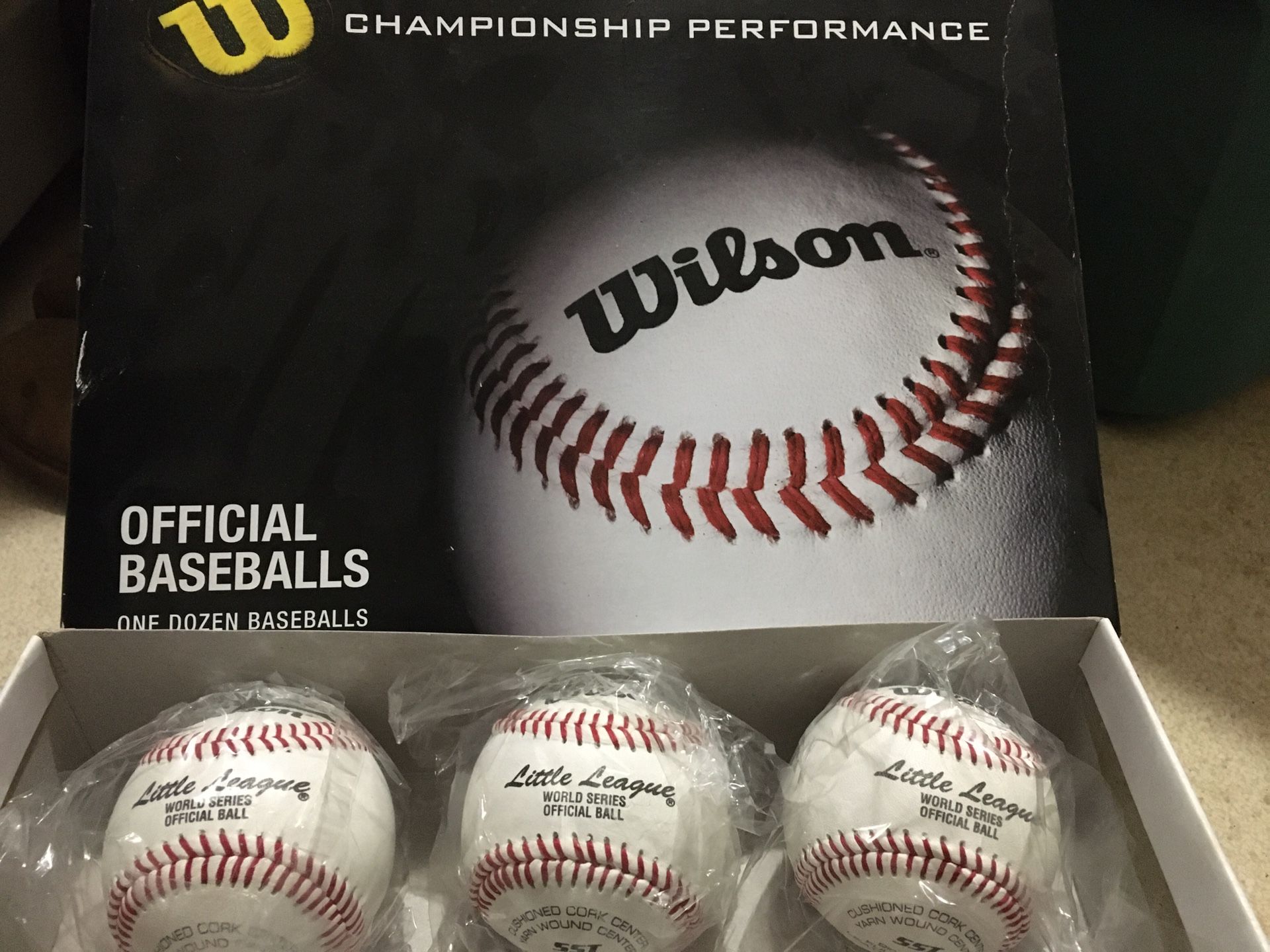 3 Official Little League World Series Wilson Baseballs