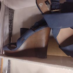 8.5 Wedge Heel Periwinkle Blue