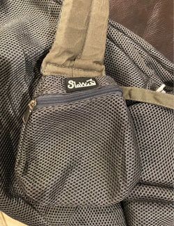 Large SlowTon Hands-Free Padded & Adjustable Sling Dog & Cat Carrier, dark Grey