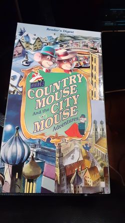 Set of 3 The Country Mouse And the City Mouse Adventures vhs tape