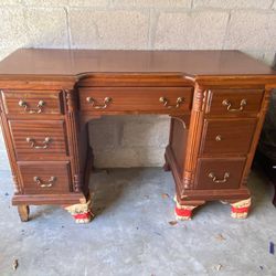 Antique Wood Desk, 7 drawers, my Grandmothers desk