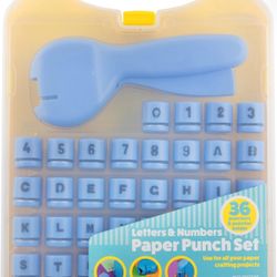 Letters & Numbers Paper Punch Set