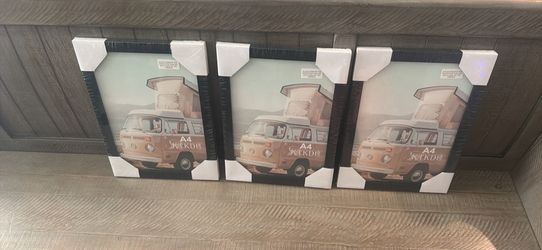 Set of 3 black picture frames