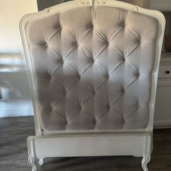 Restoration Hardware princess twin bed frame.