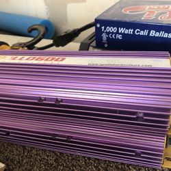 4 Indoor grow lights: 2 1,000 Watt Hydrofarm Raptor Reflectors and Ballast And 2 600 Watt Reflectors With Ballast  