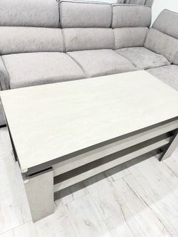 Modern Coffee Table with Lower Shelf