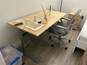 Wooden Desk/Table and Chair