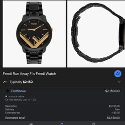 Fendi Watch Used 100% Original Paid Over $2000 Asking $500
