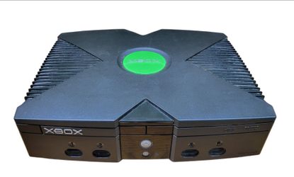 Original Microsoft Xbox Console Black OG Classic v1.4. For Parts Or Repair