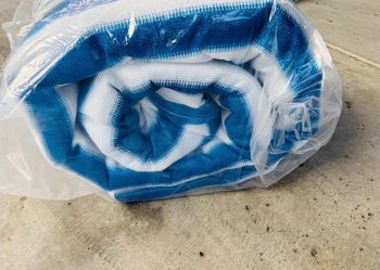 20ft x 40ft Blue/White Shade Net, Mesh Tarp