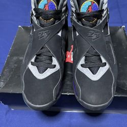 USED JORDAN 8 AQUA’S SIZE 10.5