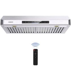 New in box-New in box-36 in. 900 CFM Ducted Under Cabinet Range Hood in Stainless Steel with Remote Control and