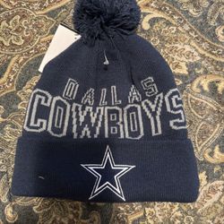 New Dallas Cowboys Pom Pom Beanie 