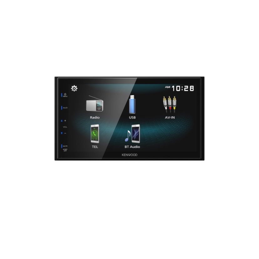 KENWOOD DMX115BT Double Din Car Stereo (45W x 4-Ch), 6.8" Touchscreen Display, Head Unit with Dual Bluetooth Connectivity, USB, A/V, & AM/FM Radio, Sl