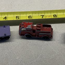 Three Chicago made Tootsie Toy trucks
