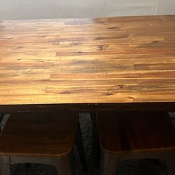 World Market Cost plus Jackson Table Wood top metal legs