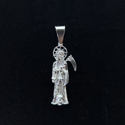 .925 Saint Death Pendant 
