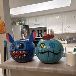 hand painted pumpkins 