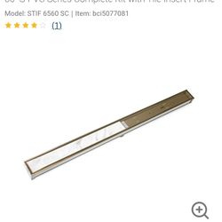 Infinity Drain
60" S-PVC Series Complete Kit with Tile Insert Frame