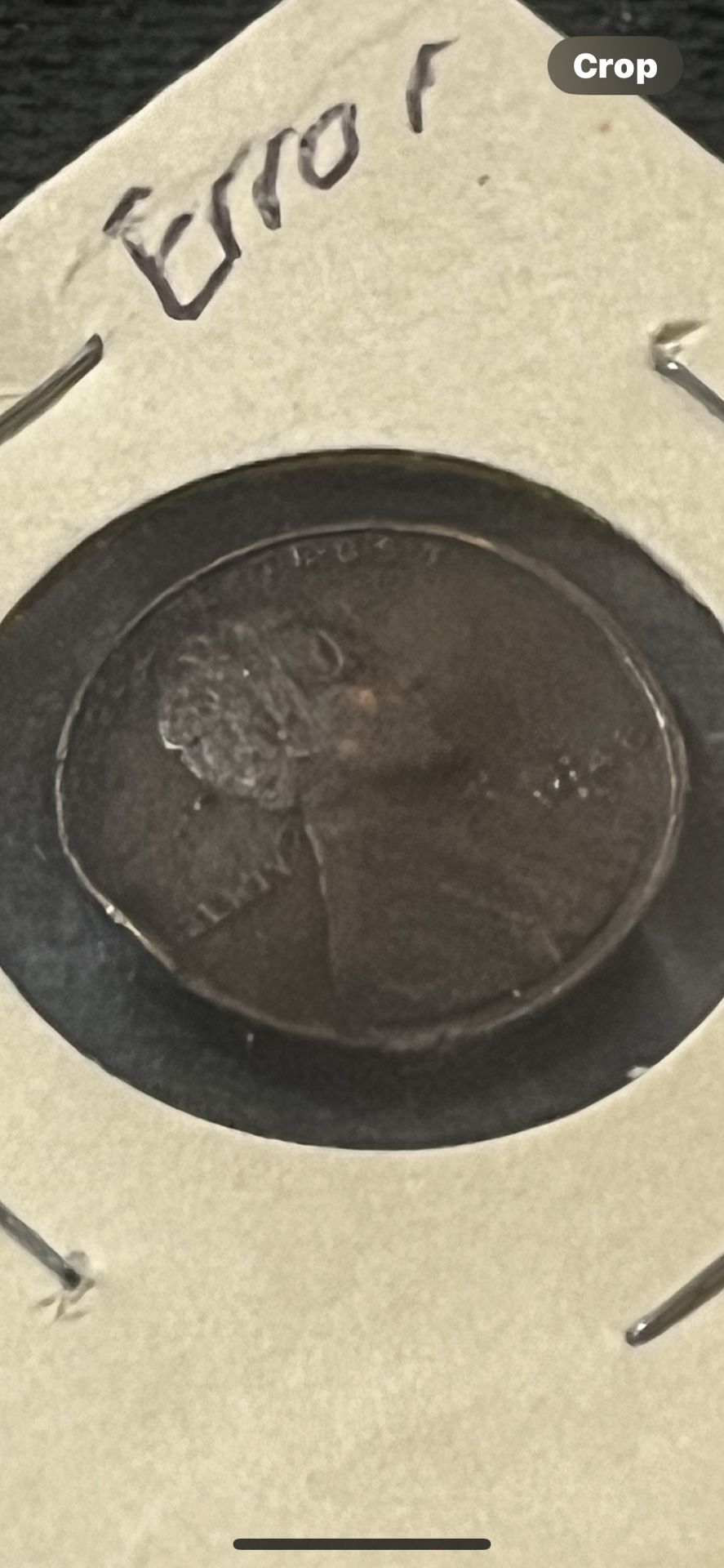 1948 S Penny Coin Brockage Error