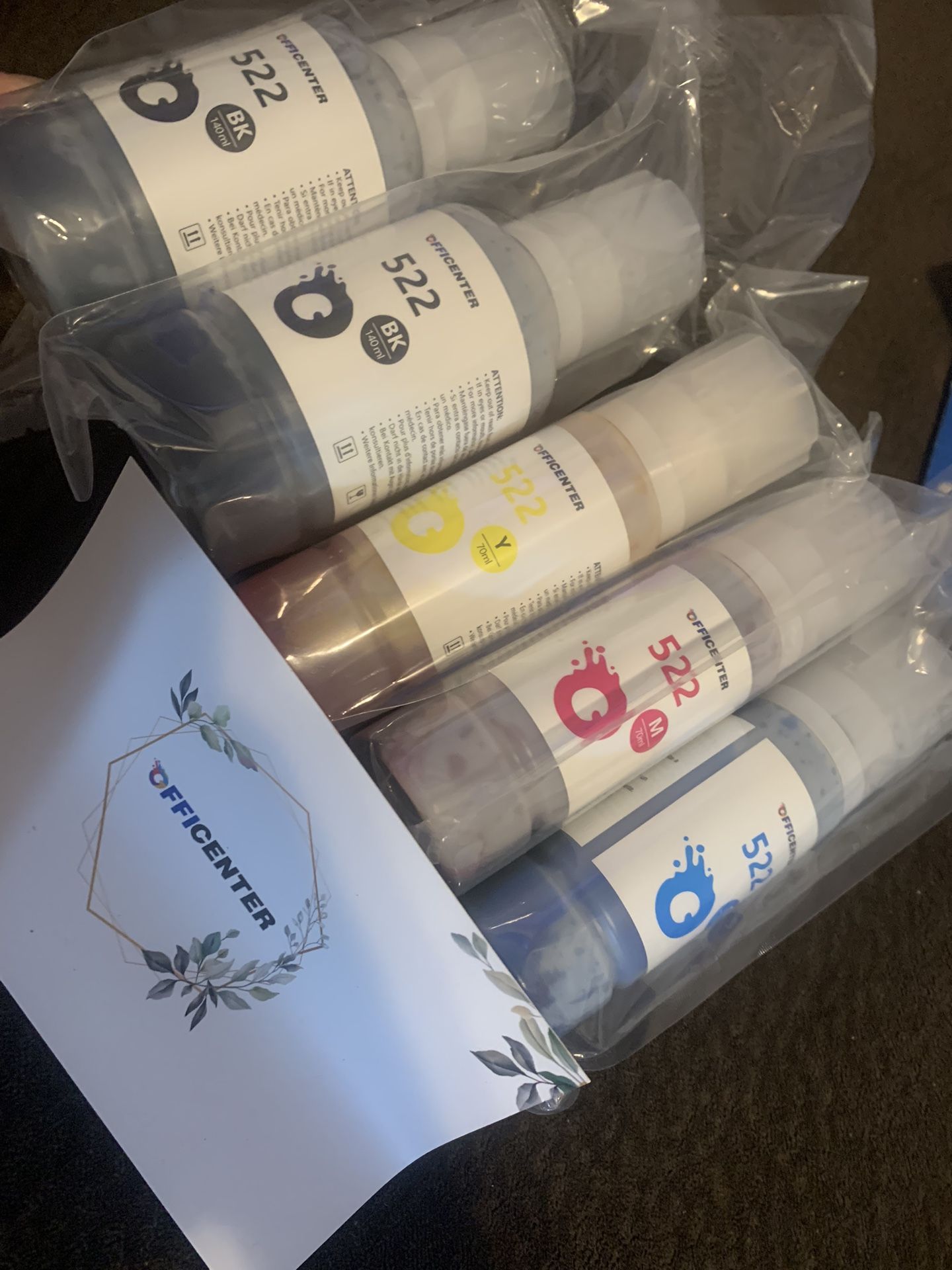 Office center refill ink bottles T522