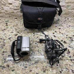 Sony Handycam DCR-SR45 30GB HDD Camcorder 40X Optical Zoom Silver Tested