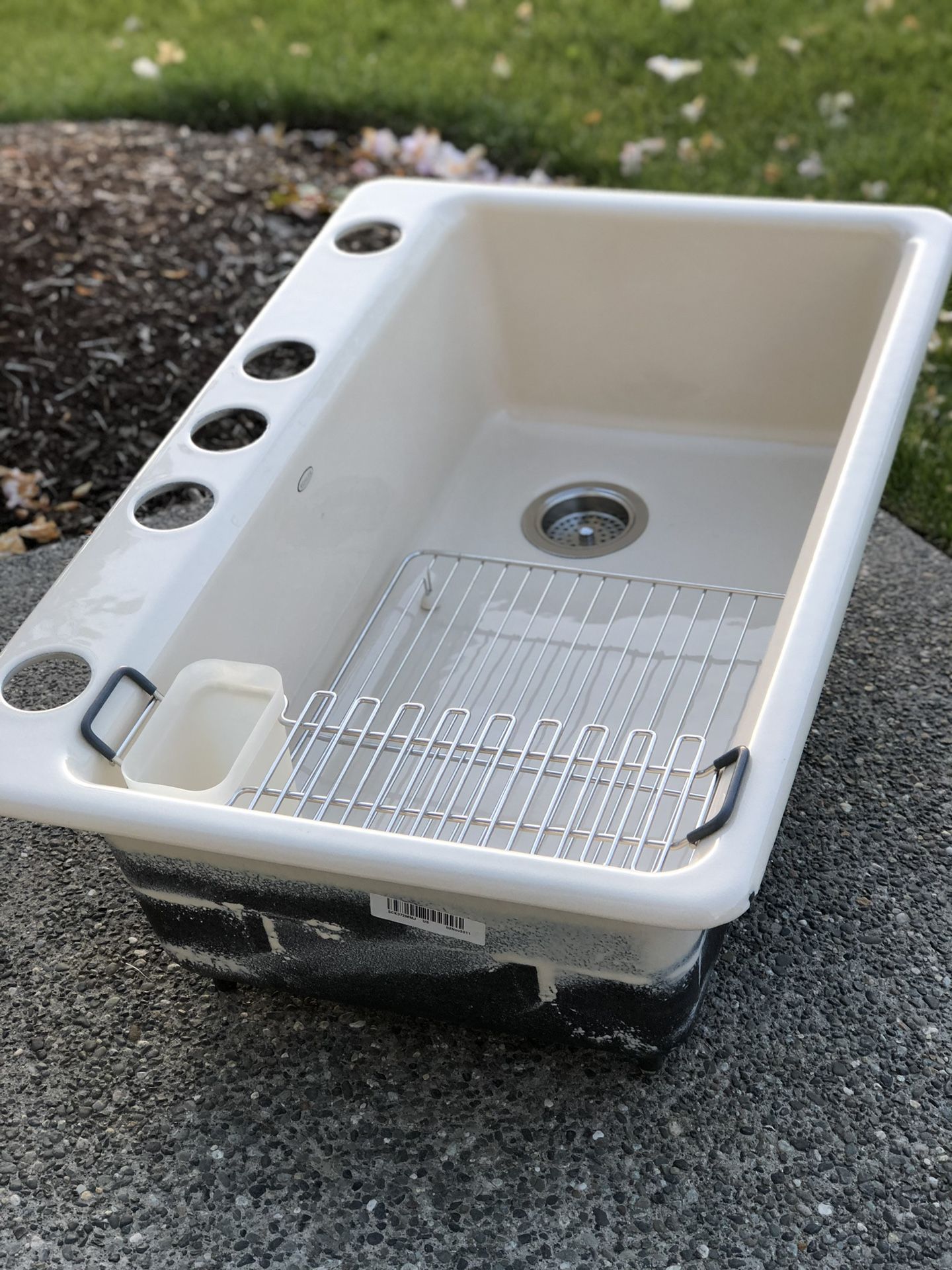 Kohler 33” single-bowl under-mount cast iron sink