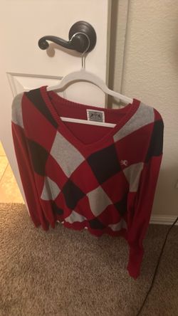 Men's Argyle V-Neck Sweater