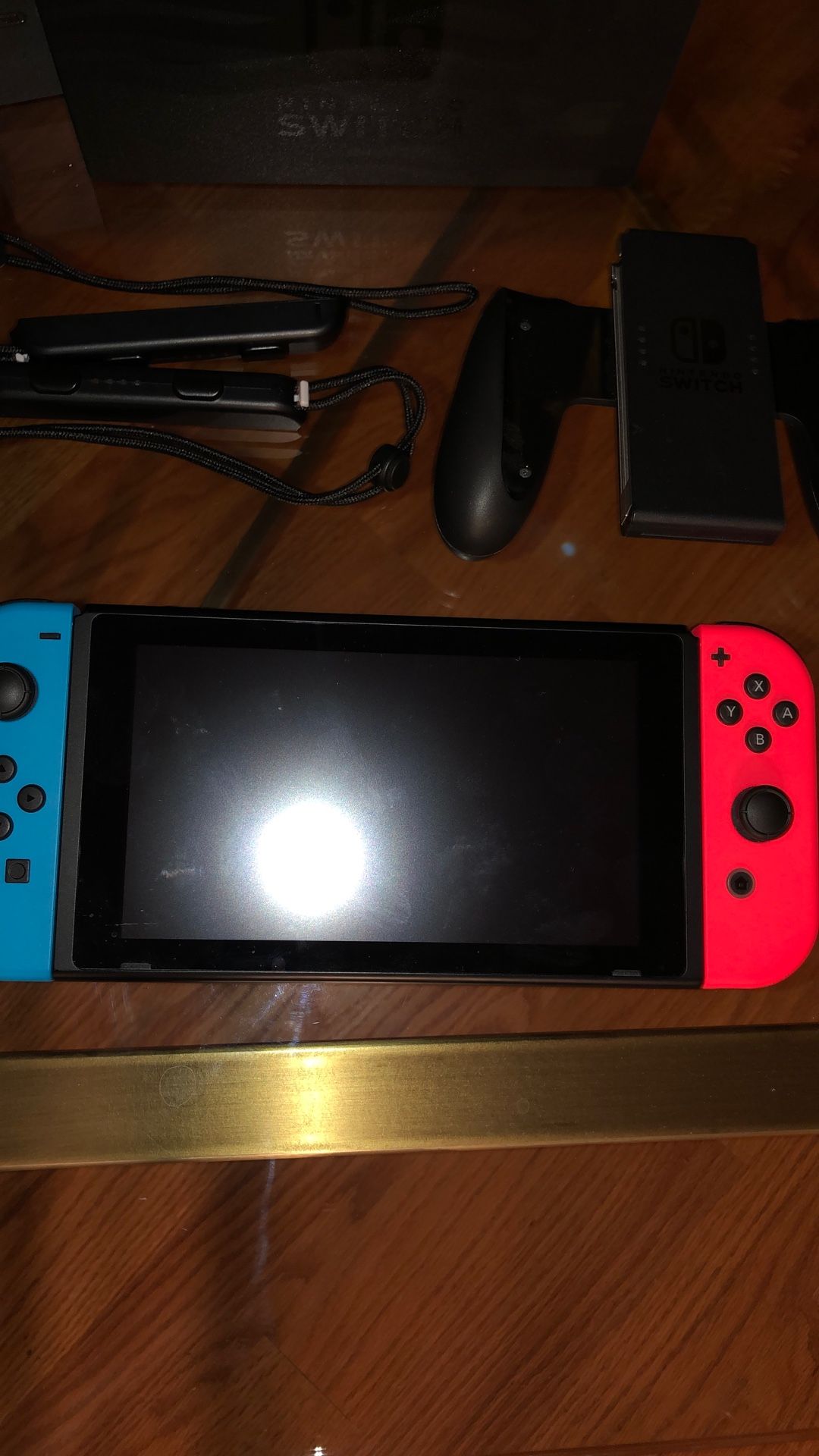 Nintendo Switch Console V1 +Joysticks +New Wired Controller +Super Mario Party