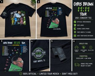 Cris Brown concert T-shirt, all sizes