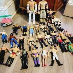 27 Wrestling Action Figures Lot all $35