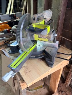 RYOBI 14 Amp Corded 10 in. Compound Miter Saw with LED Cutline Indicator