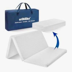 Criblike Pack & Play Mattress • Universal Fit: Measures 38"×26" with rounded corners to snugly fit most standard pack and play models.