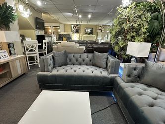 Brand New Black Or Gray Sofa And Loveseat 